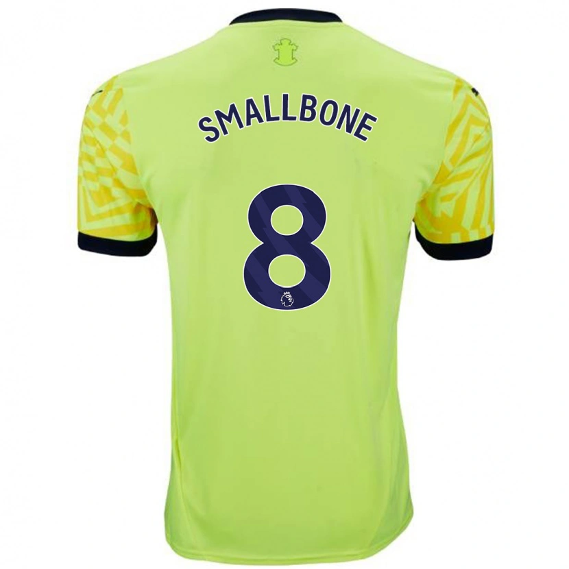 Danxen Homme Maillot Will Smallbone #8 Jaune Tenues Extérieur 2024/25 T-Shirt