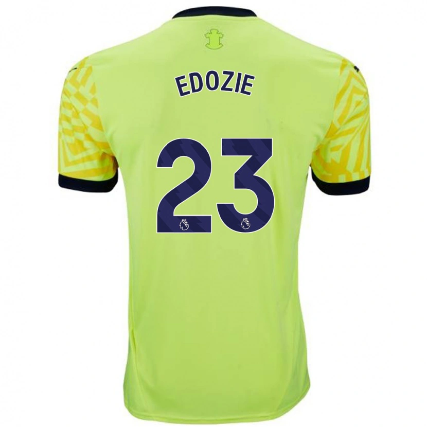 Danxen Homme Maillot Samuel Edozie #23 Jaune Tenues Extérieur 2024/25 T-Shirt