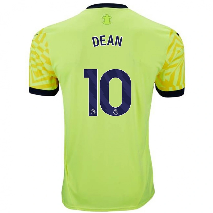 Danxen Homme Maillot Rianna Dean #10 Jaune Tenues Extérieur 2024/25 T-Shirt