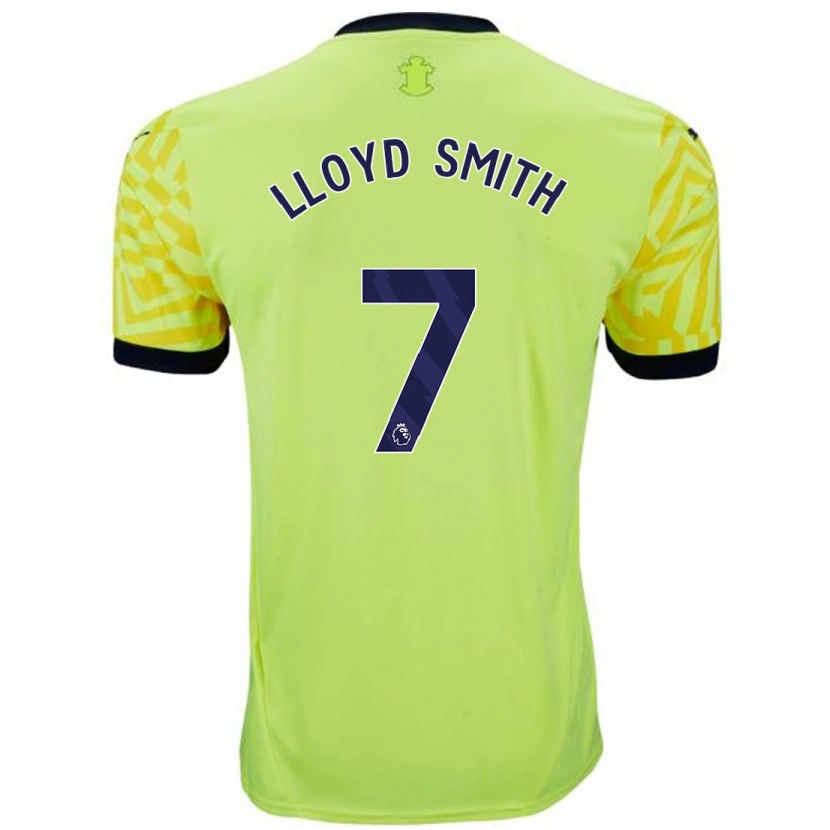 Danxen Homme Maillot Lexi Lloyd-Smith #7 Jaune Tenues Extérieur 2024/25 T-Shirt