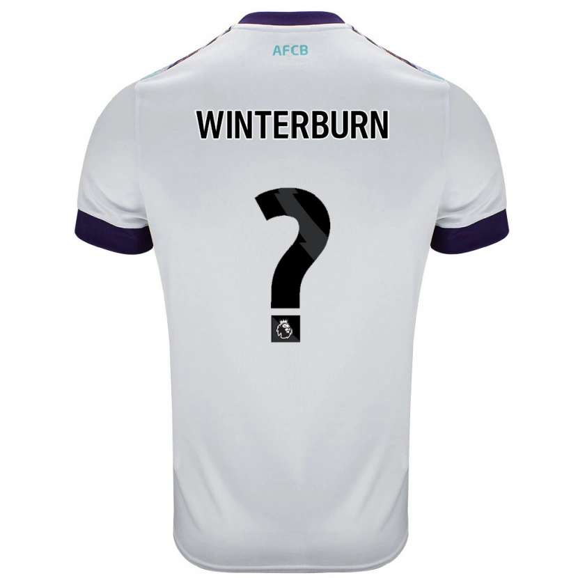 Danxen Homme Maillot Ben Winterburn #0 Blanc Vert Violet Tenues Extérieur 2024/25 T-Shirt