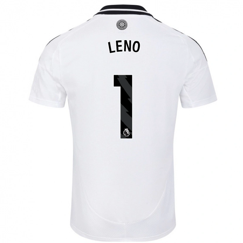 Danxen Femme Maillot Bernd Leno #1 Blanc Tenues Domicile 2024/25 T-Shirt