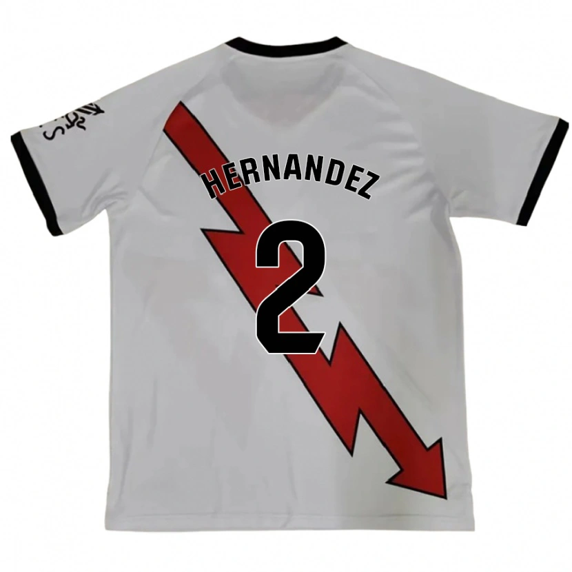 Danxen Femme Maillot Marco Hernández #2 Rouge Tenues Extérieur 2024/25 T-Shirt