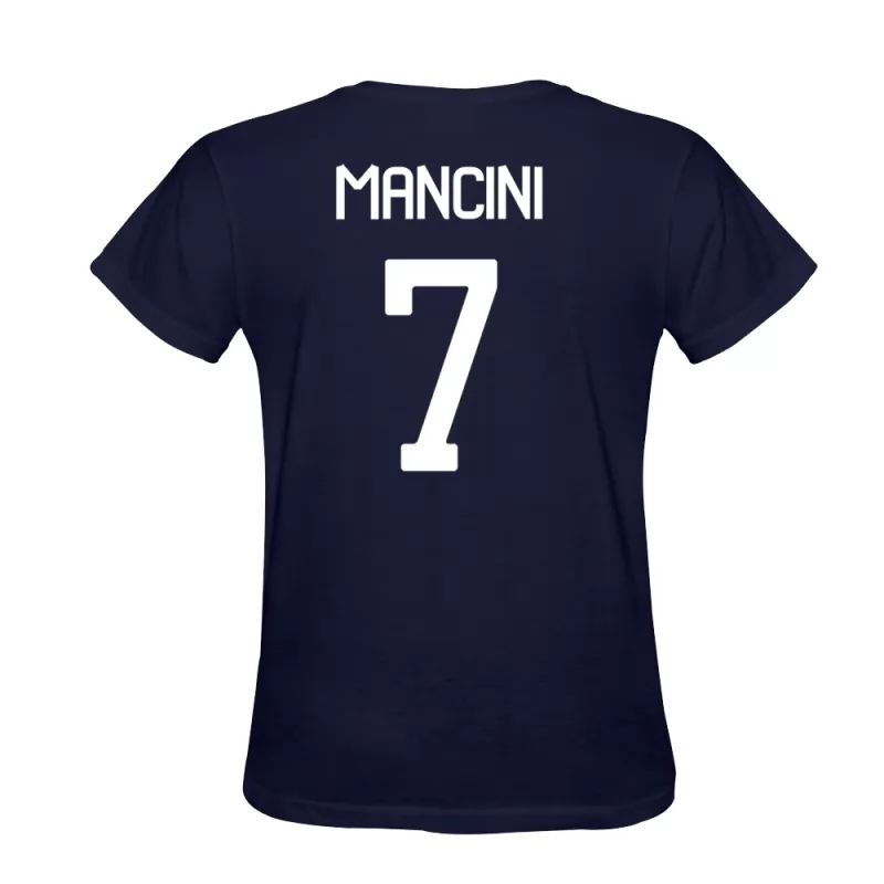 Homme Daniel Mancini #7 Bleu Foncé Maillot Conception De T-shirt Chemise