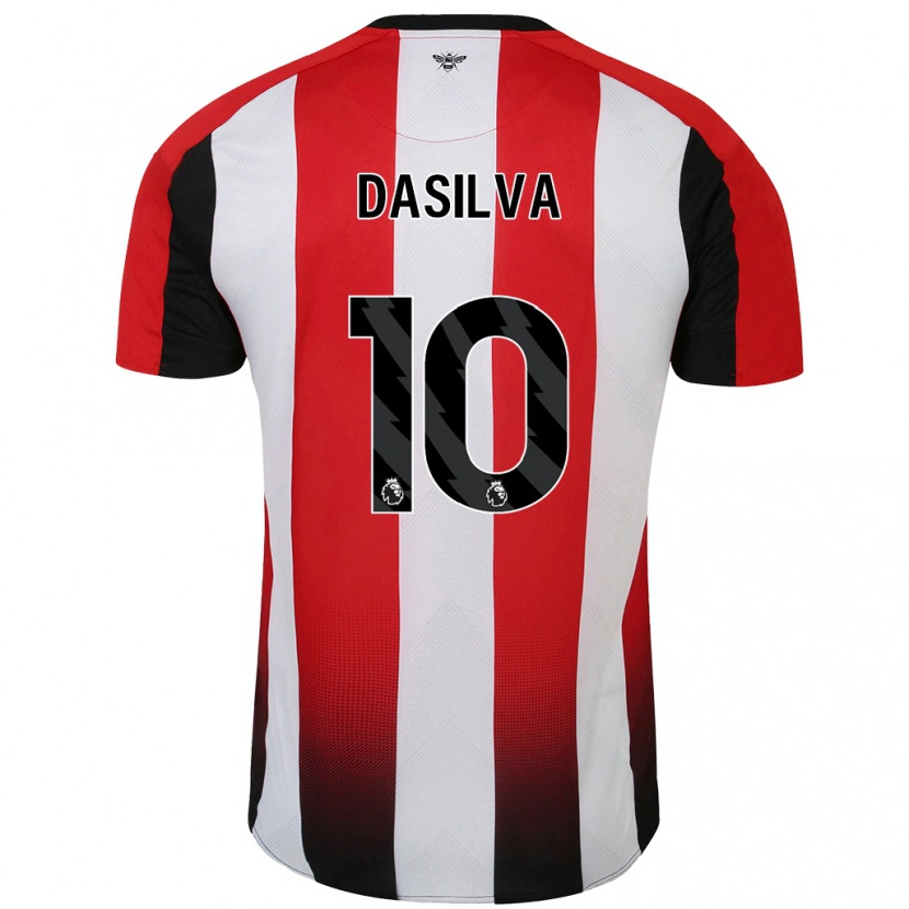 Danxen Enfant Maillot Josh Dasilva #10 Rouge Blanc Tenues Domicile 2024/25 T-Shirt