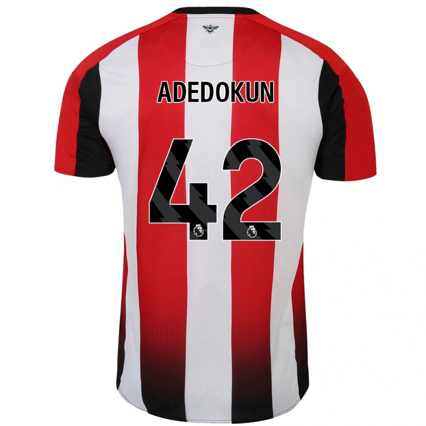 Danxen Enfant Maillot Val Adedokun #42 Rouge Blanc Tenues Domicile 2024/25 T-Shirt