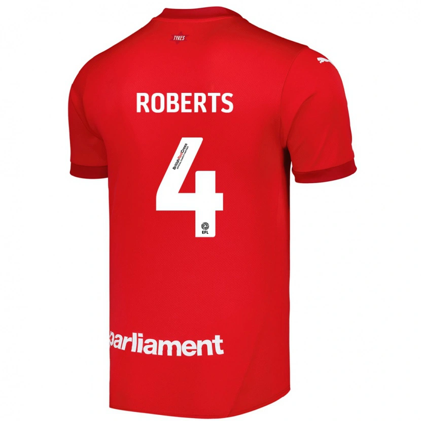 Danxen Enfant Maillot Marc Roberts #4 Rouge Tenues Domicile 2024/25 T-Shirt