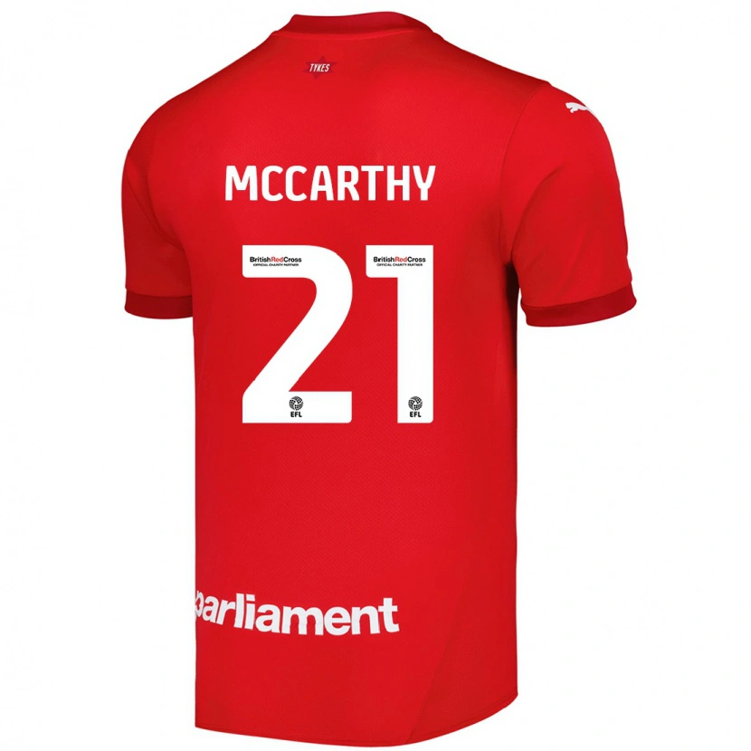 Danxen Enfant Maillot Conor Mccarthy #21 Rouge Tenues Domicile 2024/25 T-Shirt