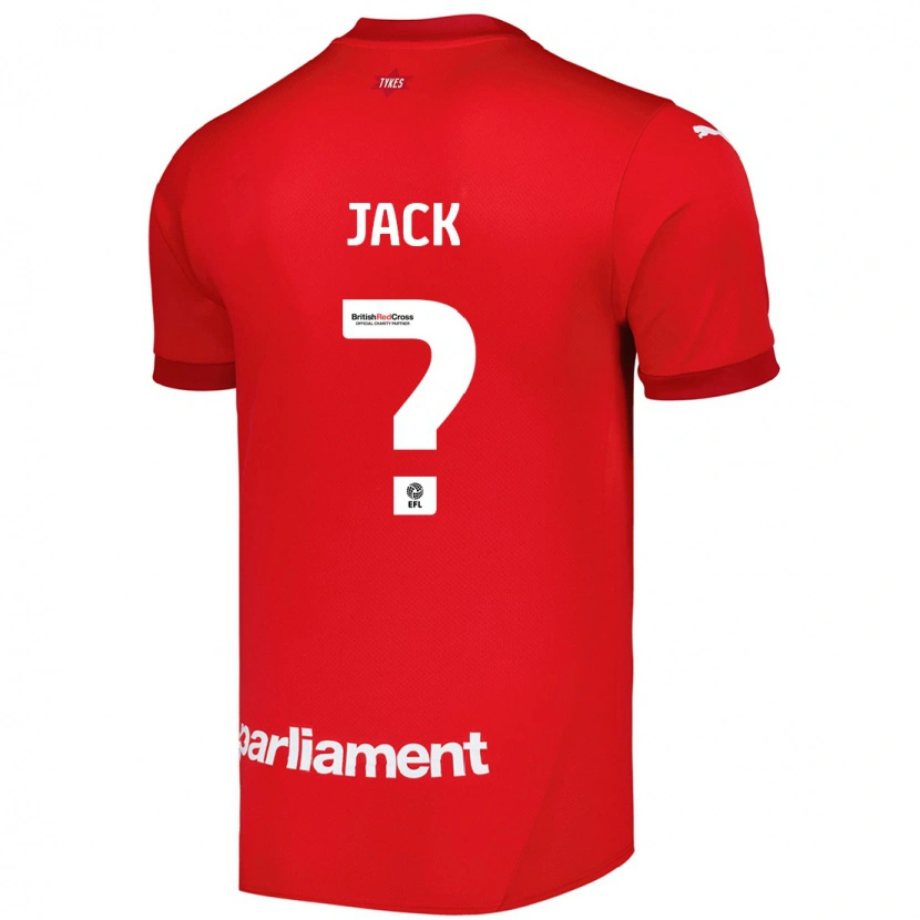 Danxen Enfant Maillot Jack Woodcock #0 Rouge Tenues Domicile 2024/25 T-Shirt