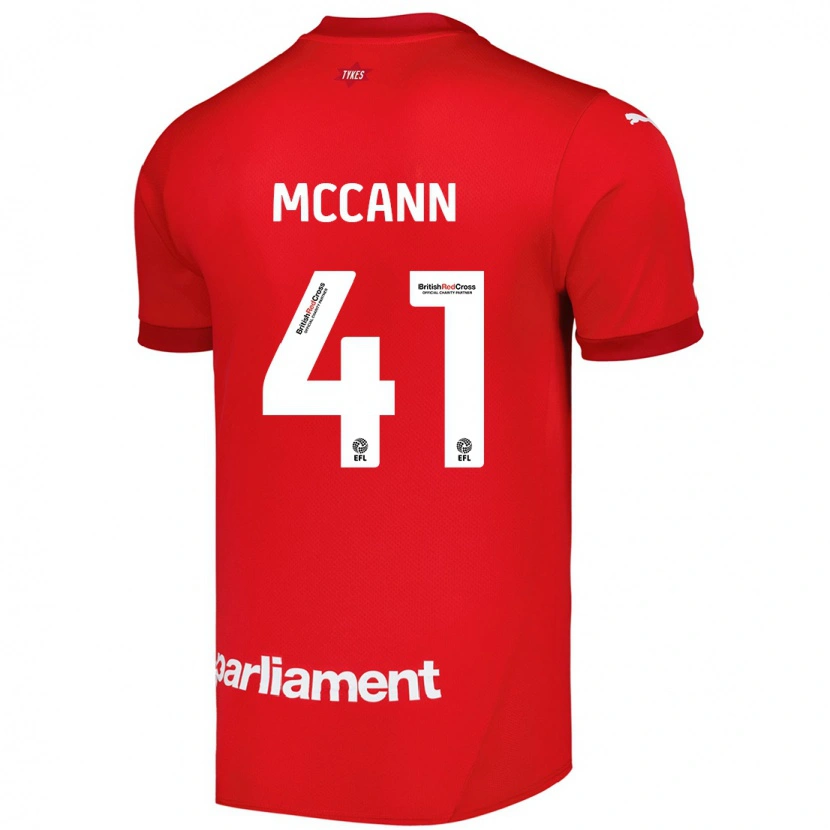 Danxen Enfant Maillot Bayley Mccann #41 Rouge Tenues Domicile 2024/25 T-Shirt