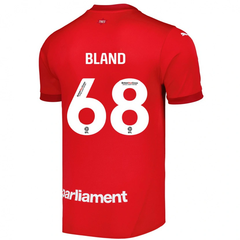 Danxen Enfant Maillot Jonathan Bland #68 Rouge Tenues Domicile 2024/25 T-Shirt