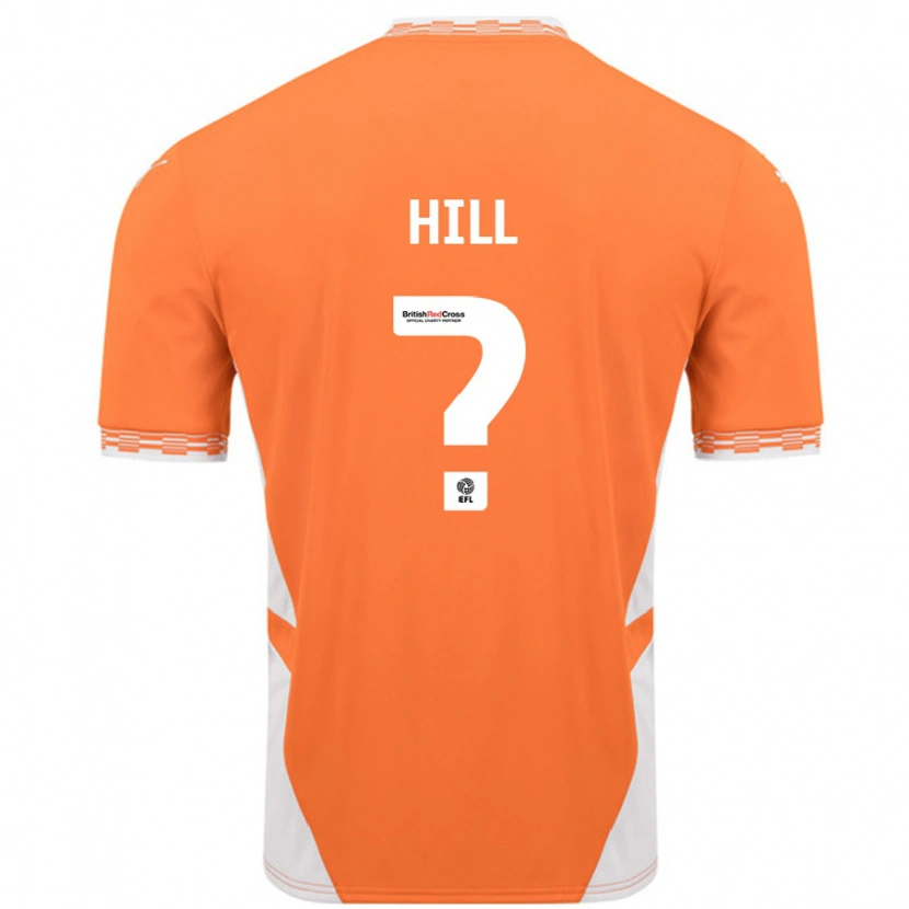 Danxen Enfant Maillot Tyler Hill #0 Orange Blanc Tenues Domicile 2024/25 T-Shirt