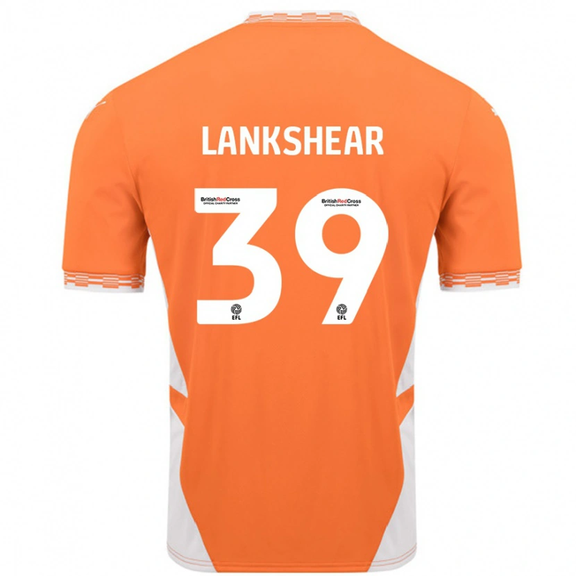 Danxen Enfant Maillot Alex Lankshear #39 Orange Blanc Tenues Domicile 2024/25 T-Shirt