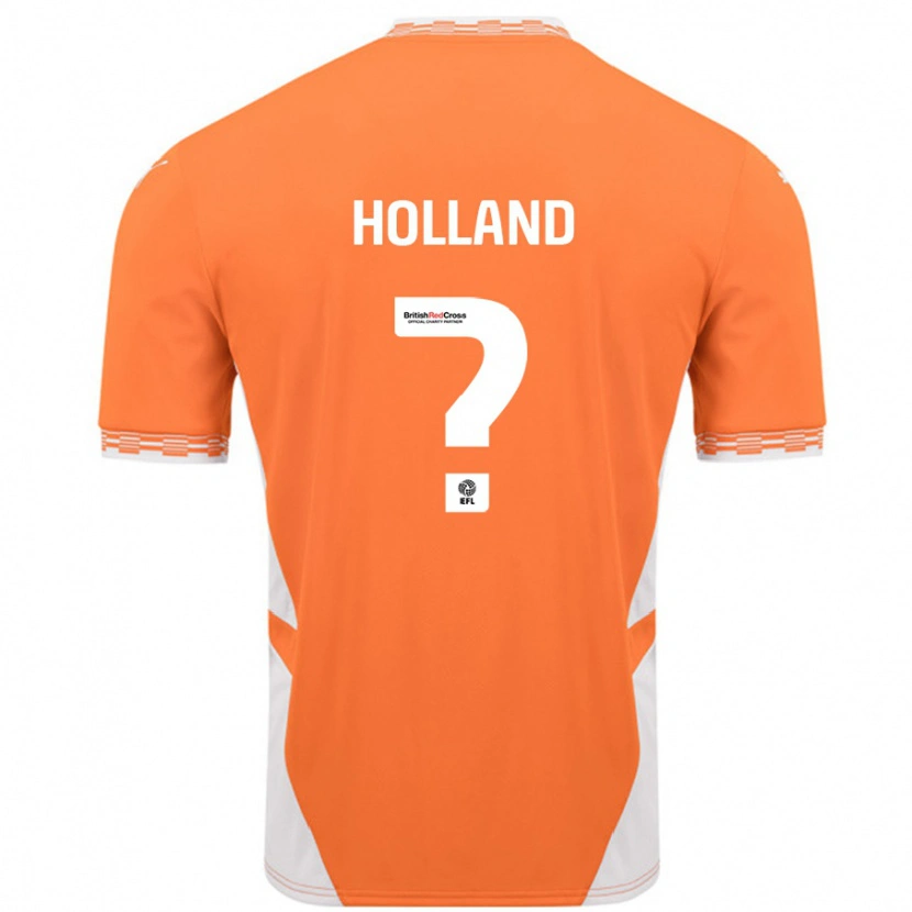 Danxen Enfant Maillot Bella Holland #0 Orange Blanc Tenues Domicile 2024/25 T-Shirt