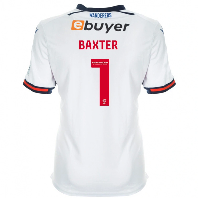 Danxen Enfant Maillot Nathan Baxter #1 Blanc Tenues Domicile 2024/25 T-Shirt