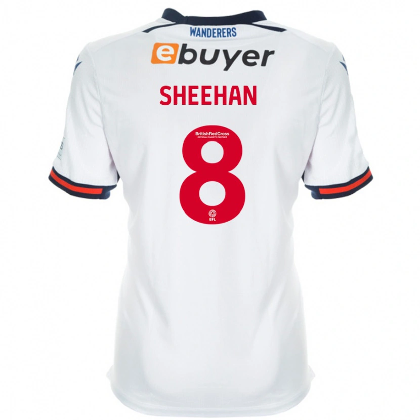 Danxen Enfant Maillot Josh Sheehan #8 Blanc Tenues Domicile 2024/25 T-Shirt