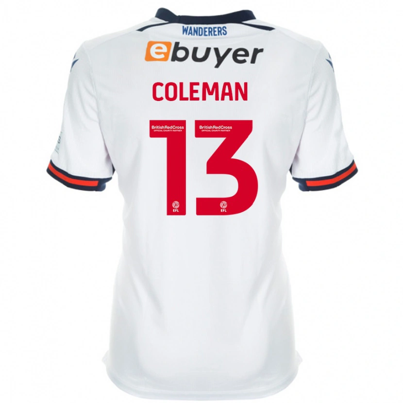 Danxen Enfant Maillot Joel Coleman #13 Blanc Tenues Domicile 2024/25 T-Shirt