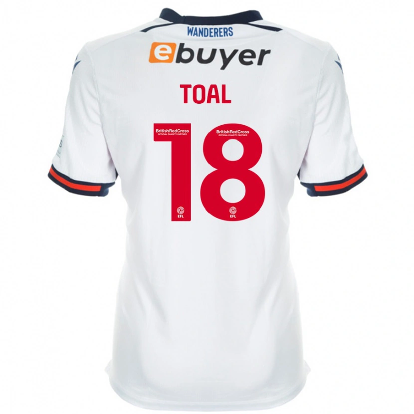 Danxen Enfant Maillot Eoin Toal #18 Blanc Tenues Domicile 2024/25 T-Shirt