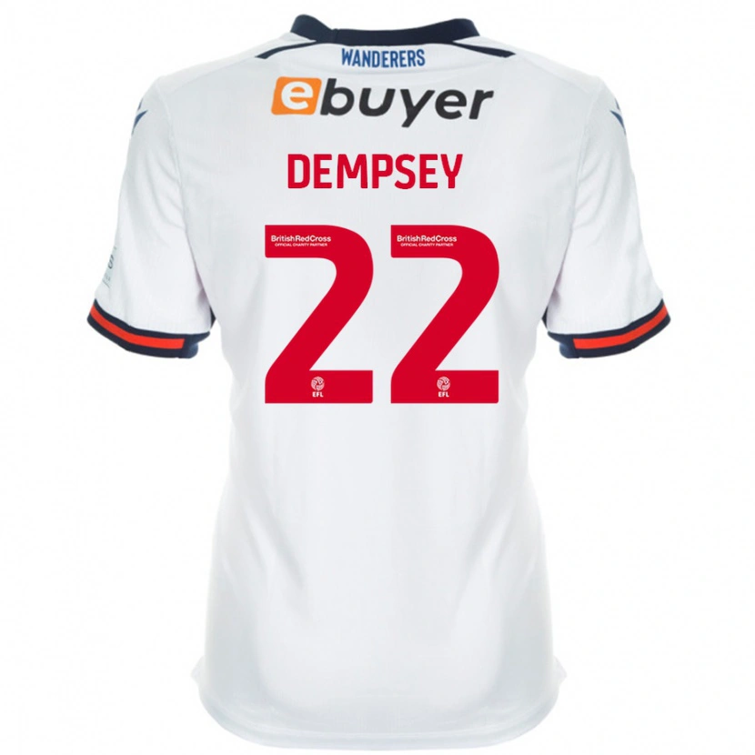 Danxen Enfant Maillot Kyle Dempsey #22 Blanc Tenues Domicile 2024/25 T-Shirt