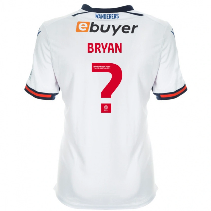 Danxen Enfant Maillot Trevon Bryan #0 Blanc Tenues Domicile 2024/25 T-Shirt