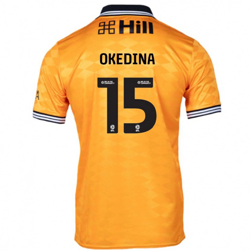 Danxen Enfant Maillot Jubril Okedina #15 Orange Tenues Domicile 2024/25 T-Shirt