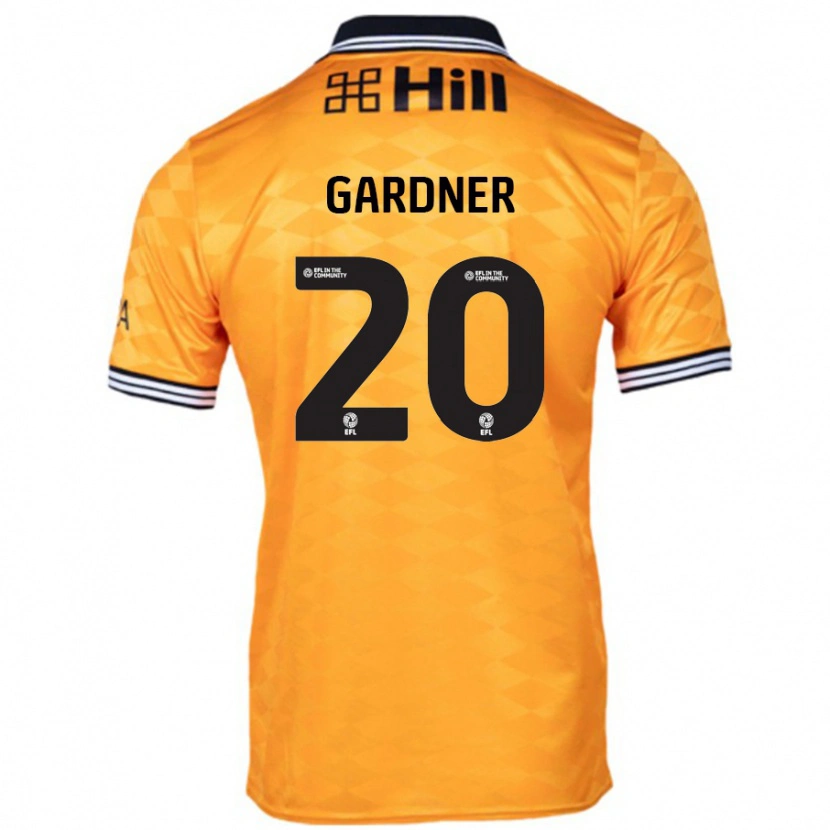 Danxen Enfant Maillot Gary Gardner #20 Orange Tenues Domicile 2024/25 T-Shirt