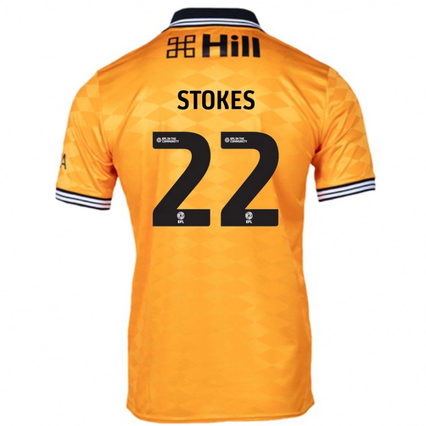 Danxen Enfant Maillot Josh Stokes #22 Orange Tenues Domicile 2024/25 T-Shirt