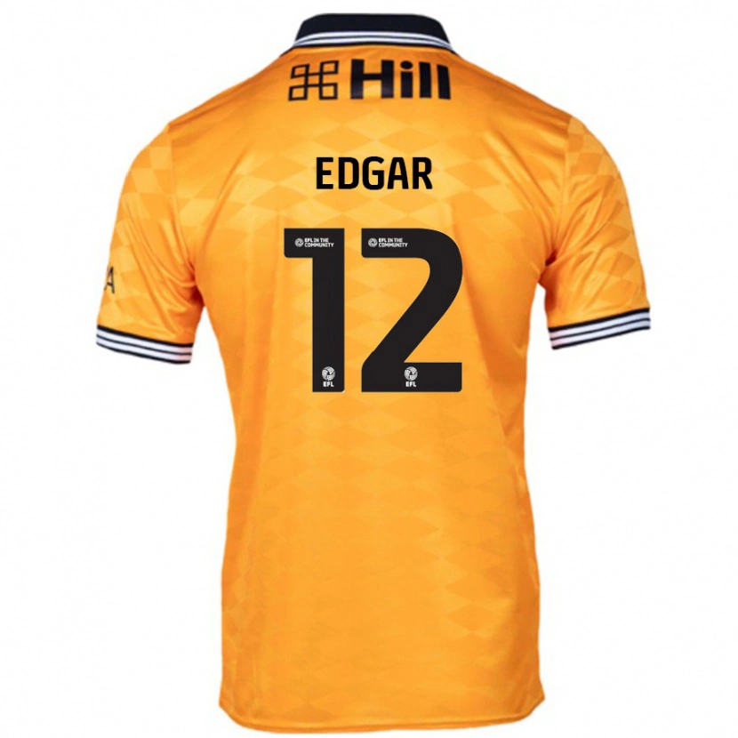 Danxen Enfant Maillot Sammy Edgar #12 Orange Tenues Domicile 2024/25 T-Shirt