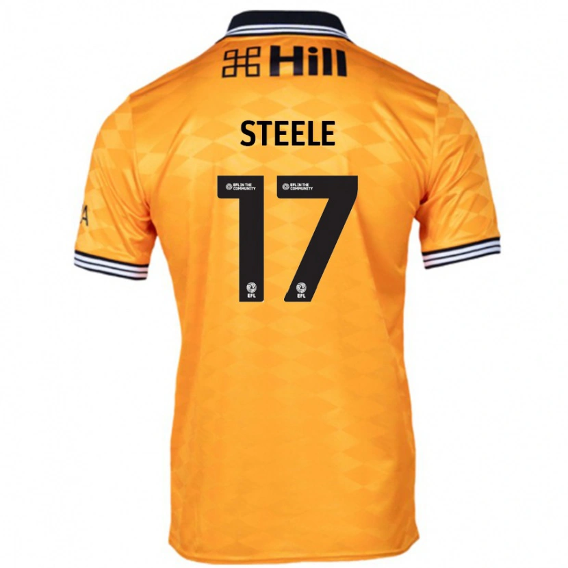 Danxen Enfant Maillot Fran Steele #17 Orange Tenues Domicile 2024/25 T-Shirt