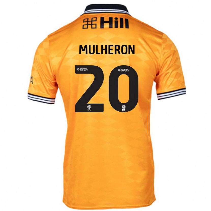 Danxen Enfant Maillot Bronwyn Mulheron #20 Orange Tenues Domicile 2024/25 T-Shirt