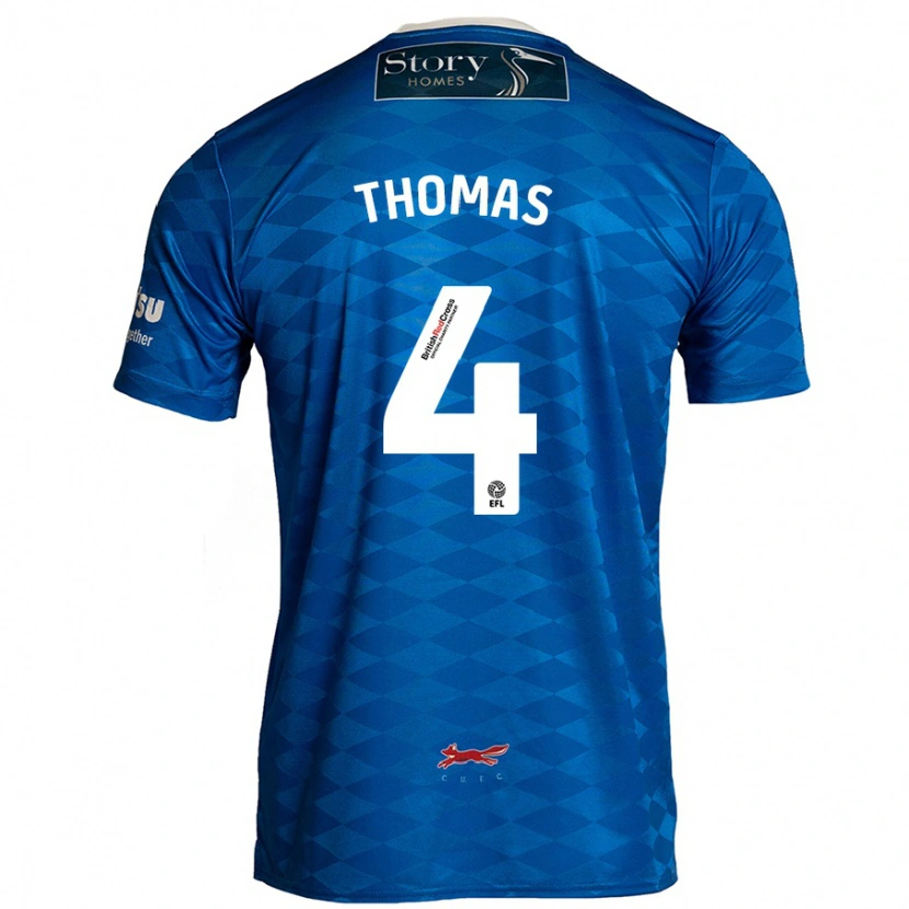 Danxen Enfant Maillot Terell Thomas #4 Bleu Tenues Domicile 2024/25 T-Shirt