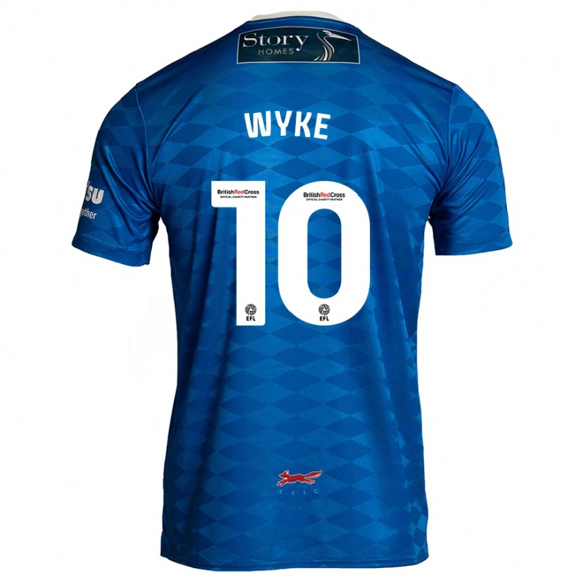 Danxen Enfant Maillot Charlie Wyke #10 Bleu Tenues Domicile 2024/25 T-Shirt