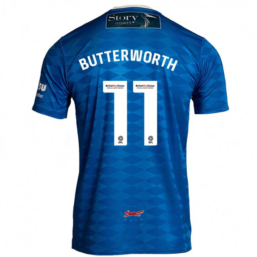 Danxen Enfant Maillot Daniel Butterworth #11 Bleu Tenues Domicile 2024/25 T-Shirt