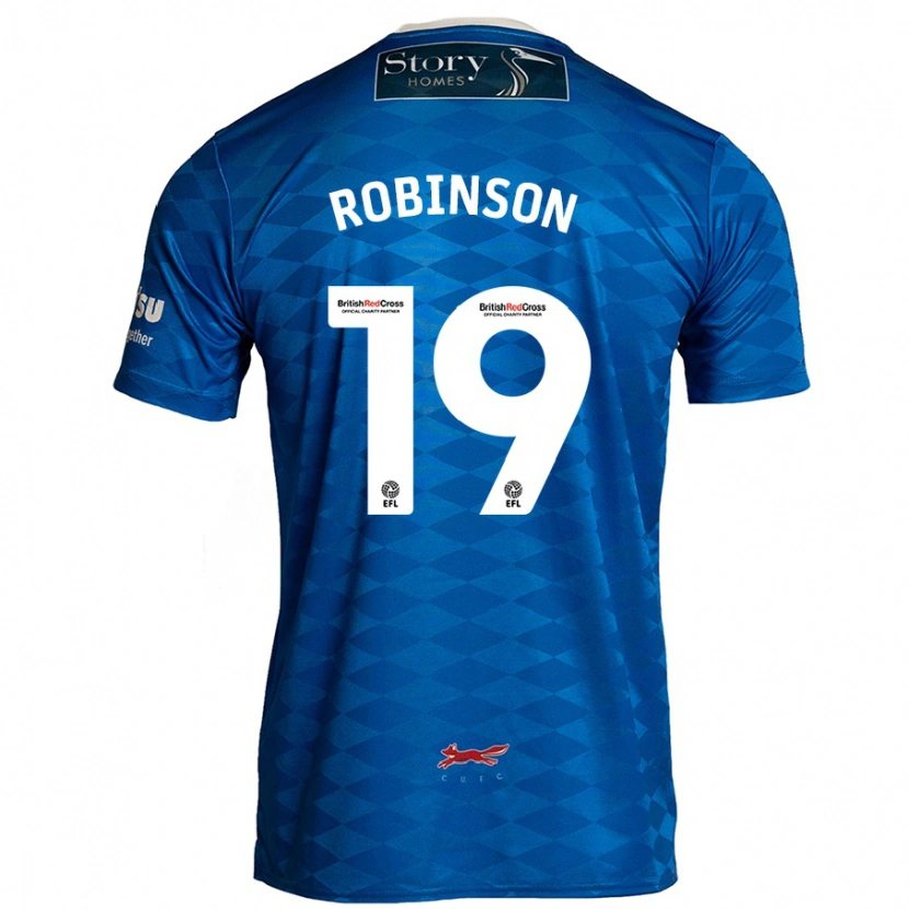 Danxen Enfant Maillot Jack Robinson #19 Bleu Tenues Domicile 2024/25 T-Shirt