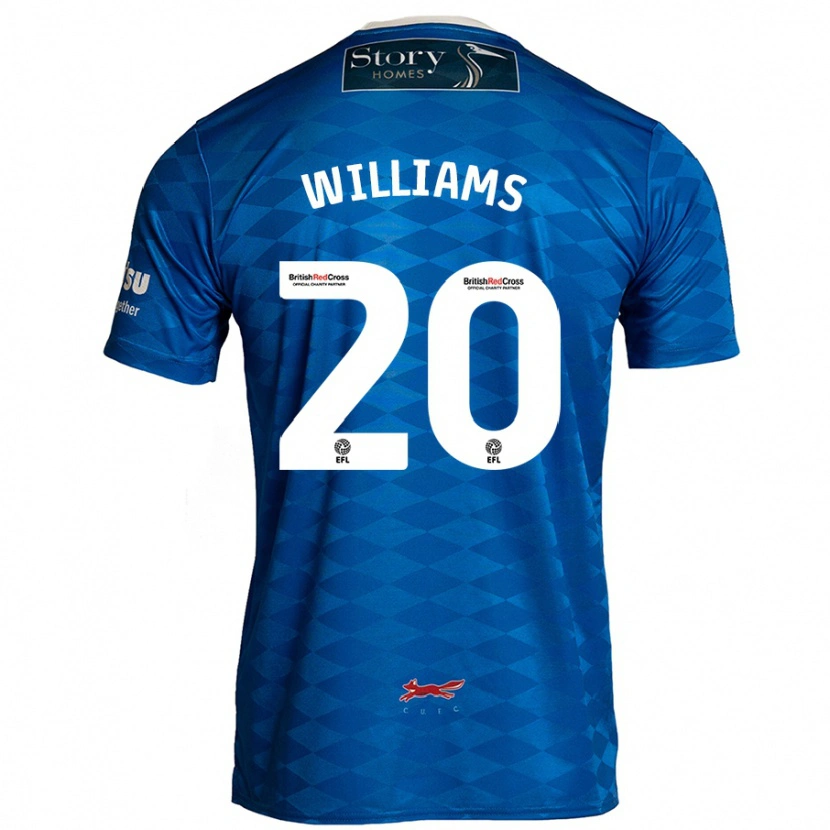 Danxen Enfant Maillot Ben Williams #20 Bleu Tenues Domicile 2024/25 T-Shirt