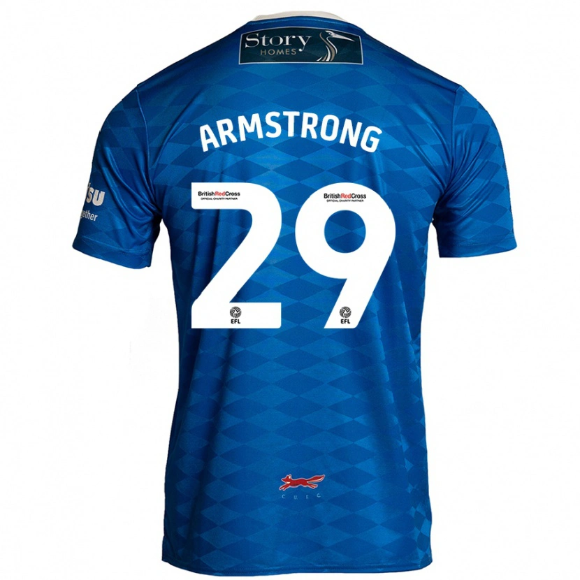 Danxen Enfant Maillot Luke Armstrong #29 Bleu Tenues Domicile 2024/25 T-Shirt