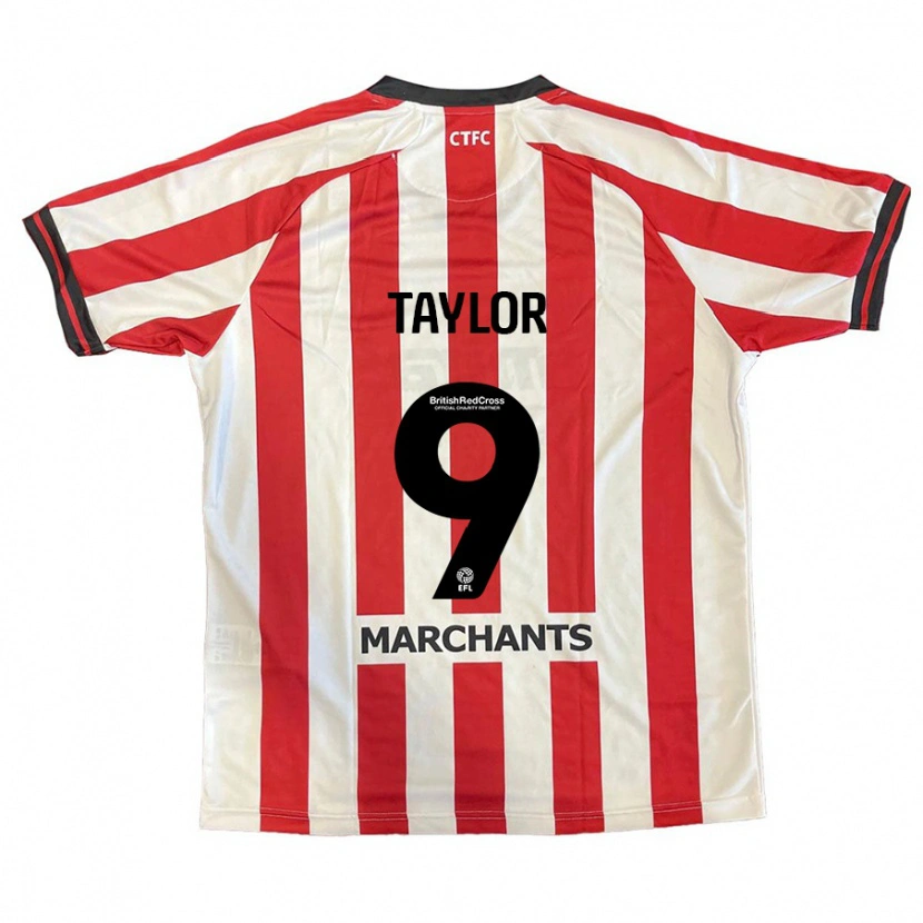 Danxen Enfant Maillot Matty Taylor #9 Rouge Blanc Tenues Domicile 2024/25 T-Shirt