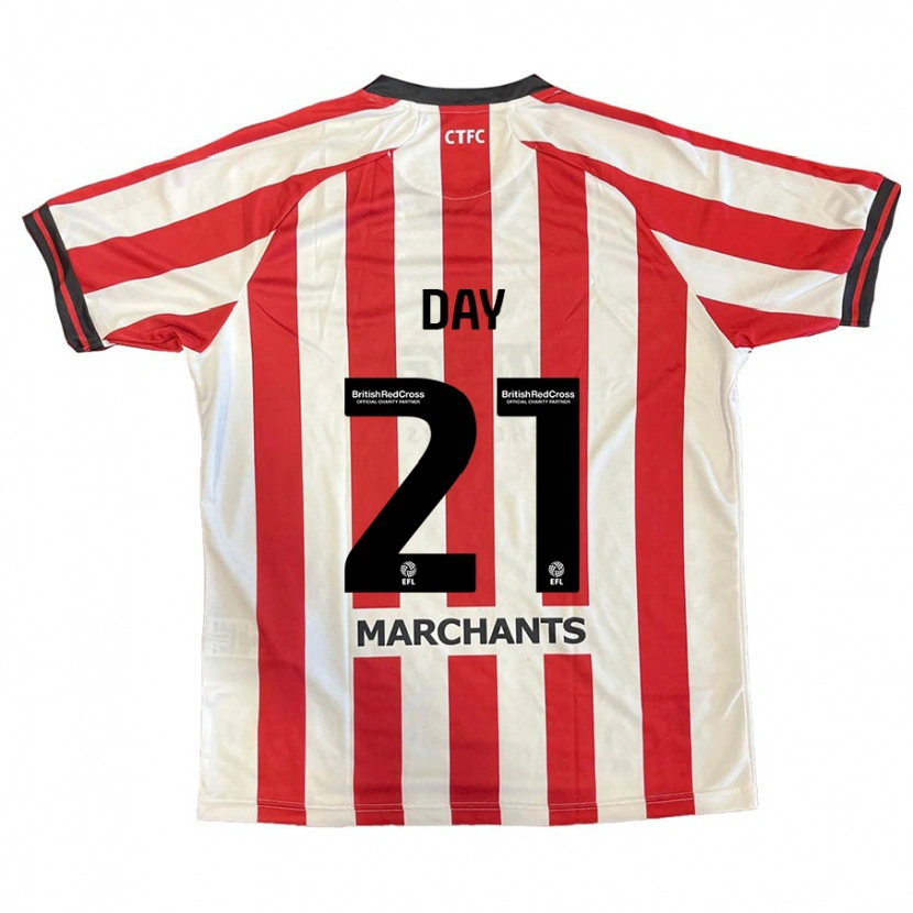 Danxen Enfant Maillot Joe Day #21 Rouge Blanc Tenues Domicile 2024/25 T-Shirt