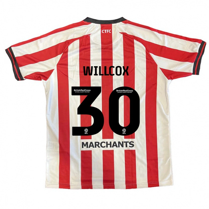 Danxen Enfant Maillot Freddy Willcox #30 Rouge Blanc Tenues Domicile 2024/25 T-Shirt