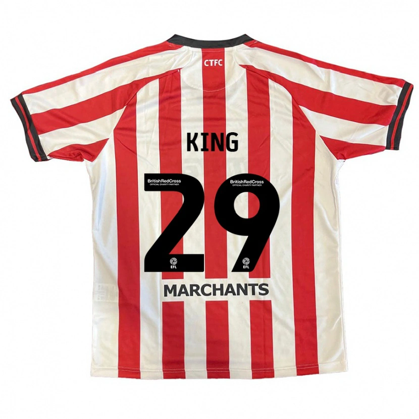 Danxen Enfant Maillot Tom King #29 Rouge Blanc Tenues Domicile 2024/25 T-Shirt