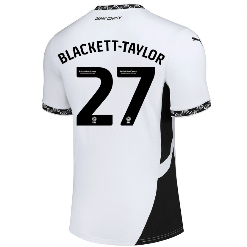 Danxen Enfant Maillot Corey Blackett-Taylor #27 Blanc Noir Tenues Domicile 2024/25 T-Shirt