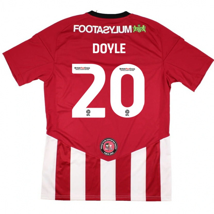 Danxen Enfant Maillot Kamari Doyle #20 Rouge Blanc Tenues Domicile 2024/25 T-Shirt