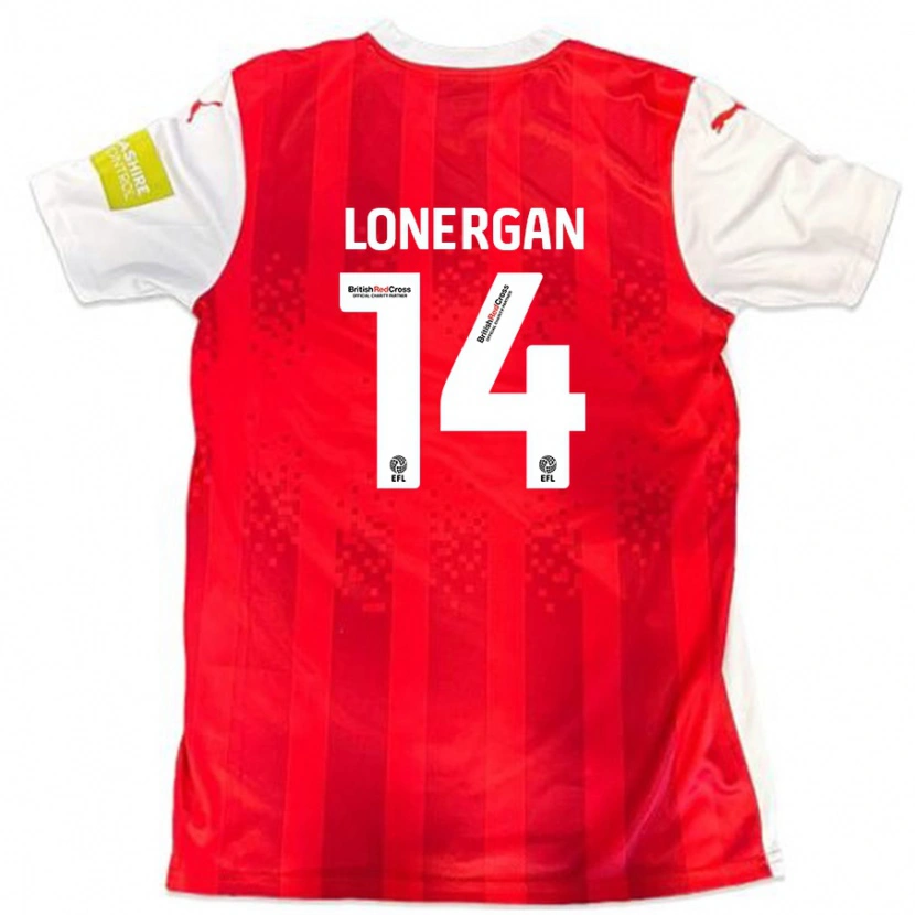 Danxen Enfant Maillot Tommy Lonergan #14 Rouge Blanc Tenues Domicile 2024/25 T-Shirt