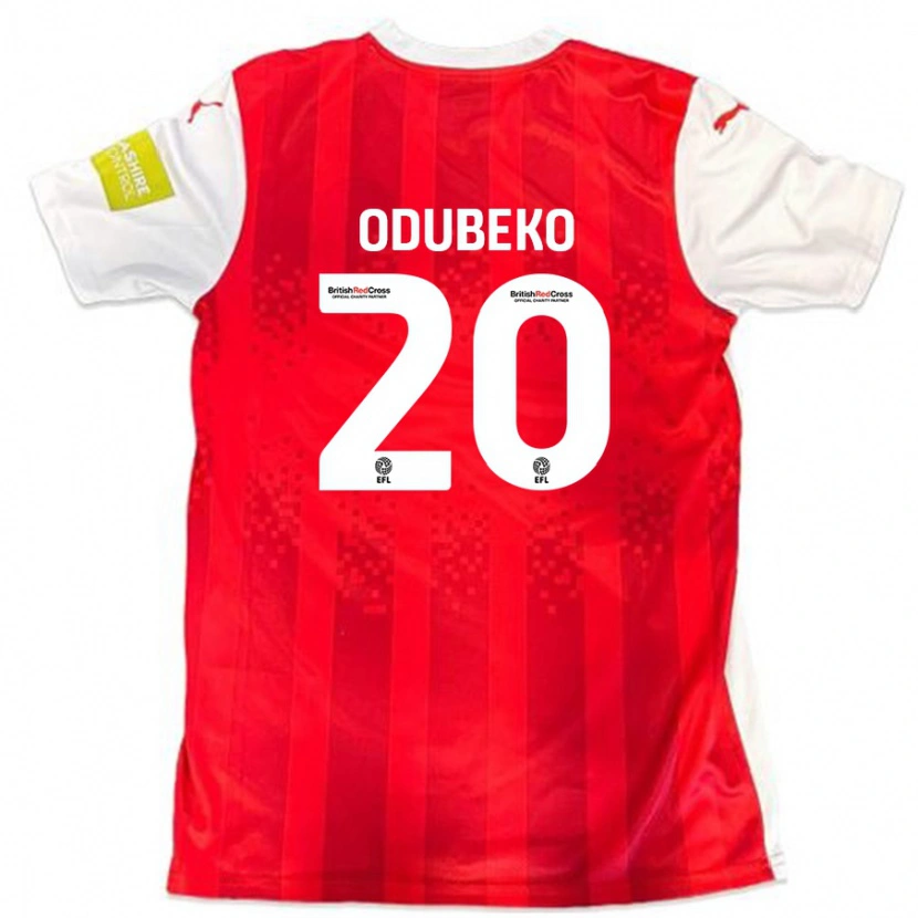 Danxen Enfant Maillot Mipo Odubeko #20 Rouge Blanc Tenues Domicile 2024/25 T-Shirt