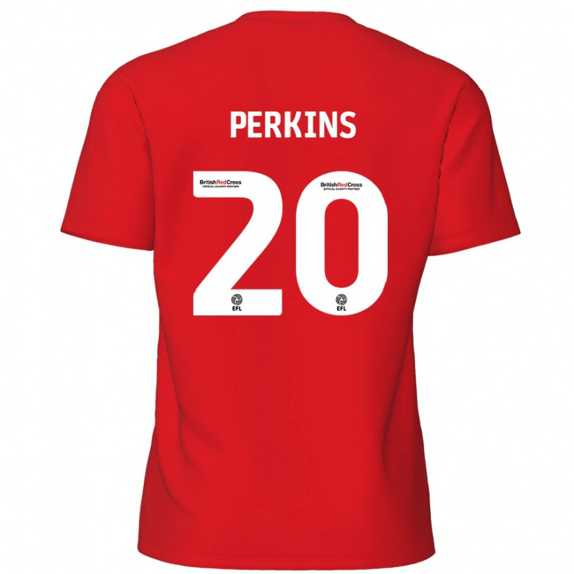 Danxen Enfant Maillot Sonny Perkins #20 Rouge Tenues Domicile 2024/25 T-Shirt