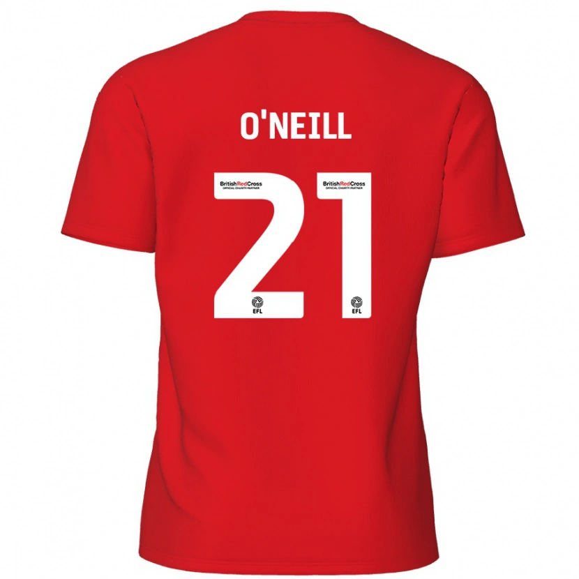 Danxen Enfant Maillot Ollie O'neill #21 Rouge Tenues Domicile 2024/25 T-Shirt