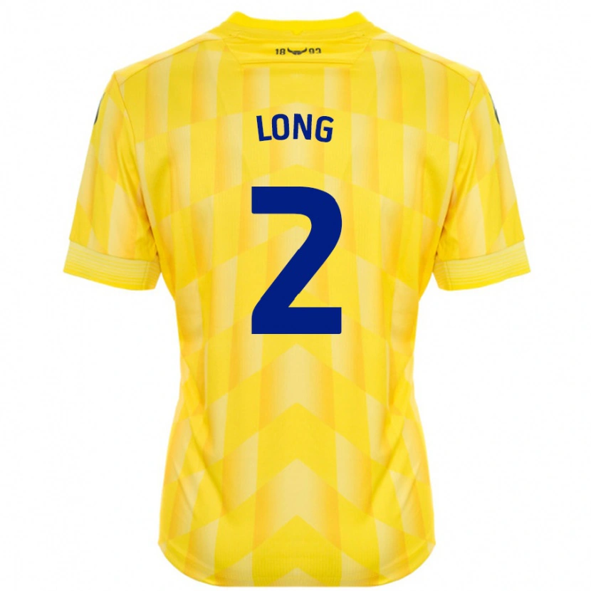 Danxen Enfant Maillot Sam Long #2 Jaune Tenues Domicile 2024/25 T-Shirt