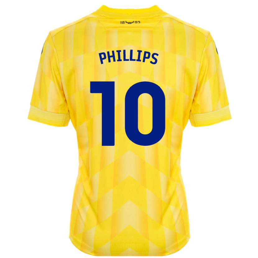 Danxen Enfant Maillot Matt Phillips #10 Jaune Tenues Domicile 2024/25 T-Shirt