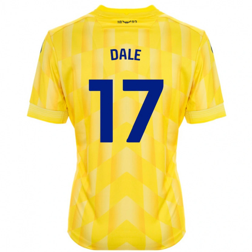 Danxen Enfant Maillot Owen Dale #17 Jaune Tenues Domicile 2024/25 T-Shirt