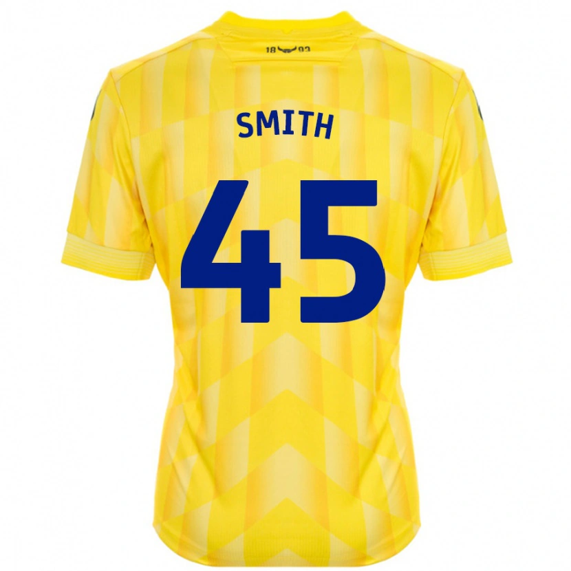 Danxen Enfant Maillot Max Smith #45 Jaune Tenues Domicile 2024/25 T-Shirt